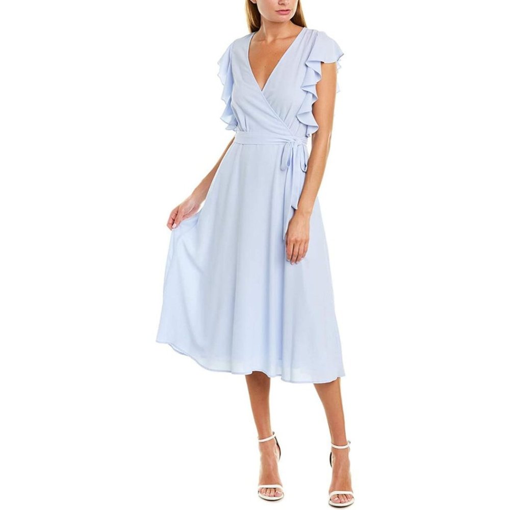 1.State Prairie Dance Opal Water Midi Dress - Sz 2